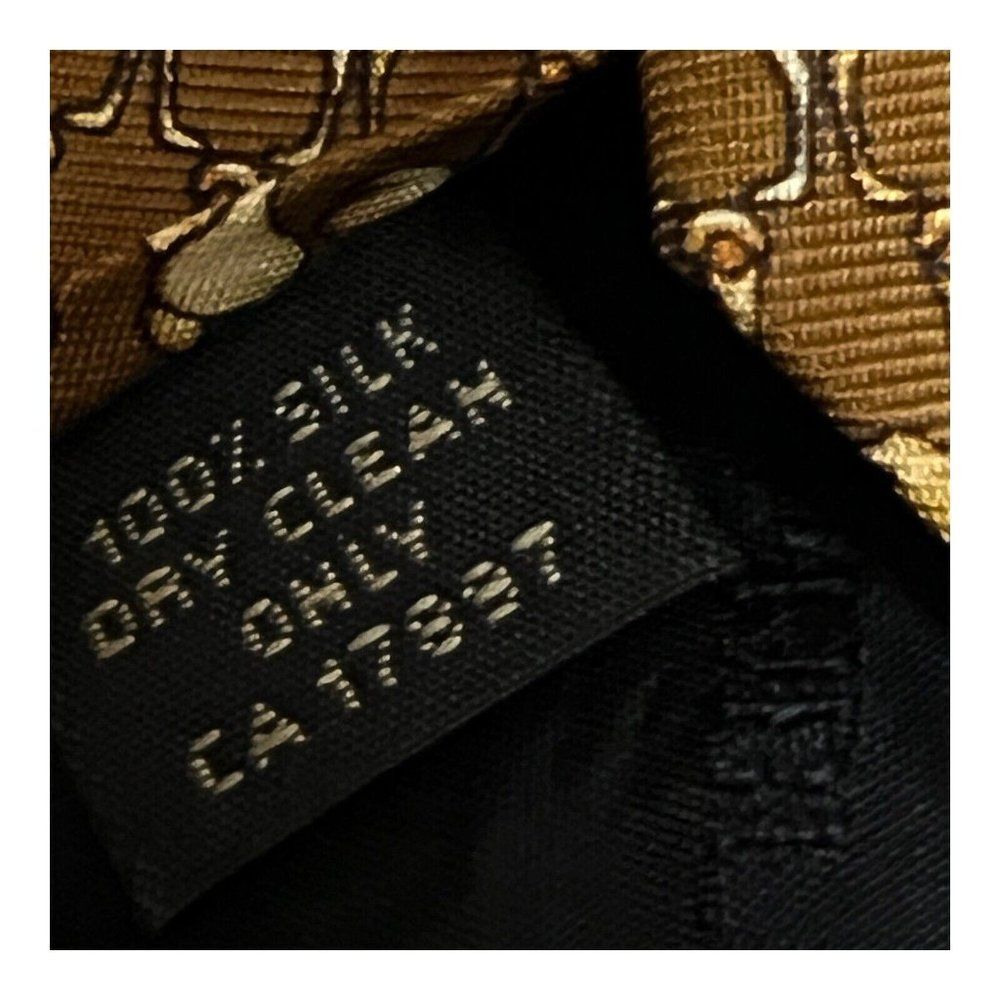 Rare Animal Print Banana Republic Men's Tie Ostrich‎ Silk Novelty Zoo Museum Fun - Picture 5 of 7